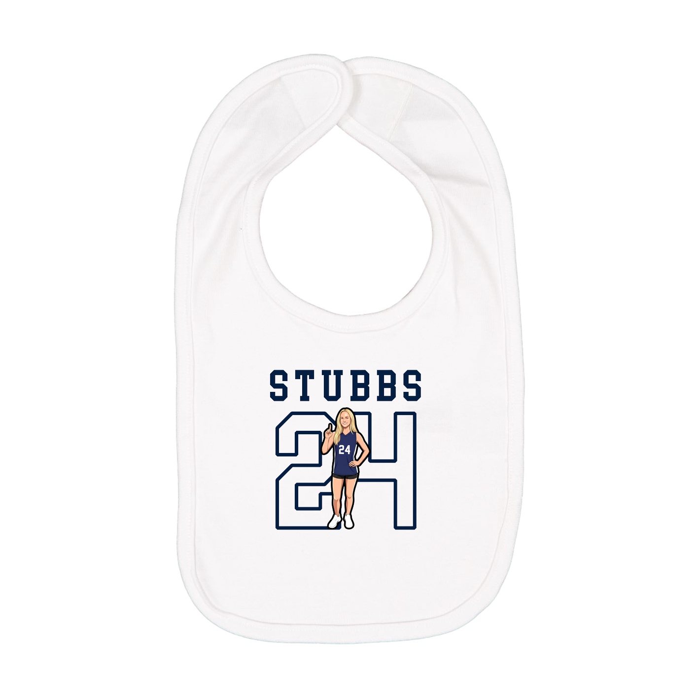 Infant Bib — Shirsey in White
