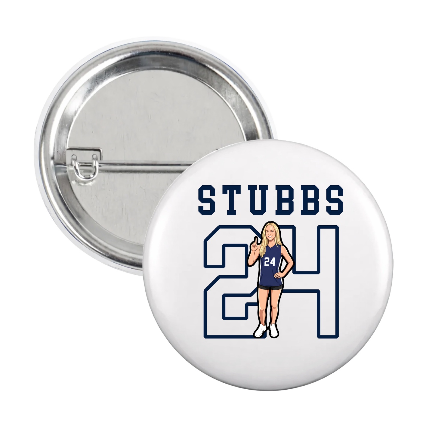 Game Day Button — Shirsey in White