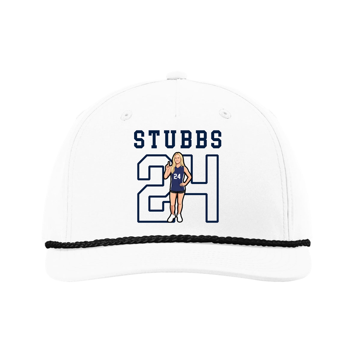 Five-Panel Classic Rope Cap — Shirsey in White