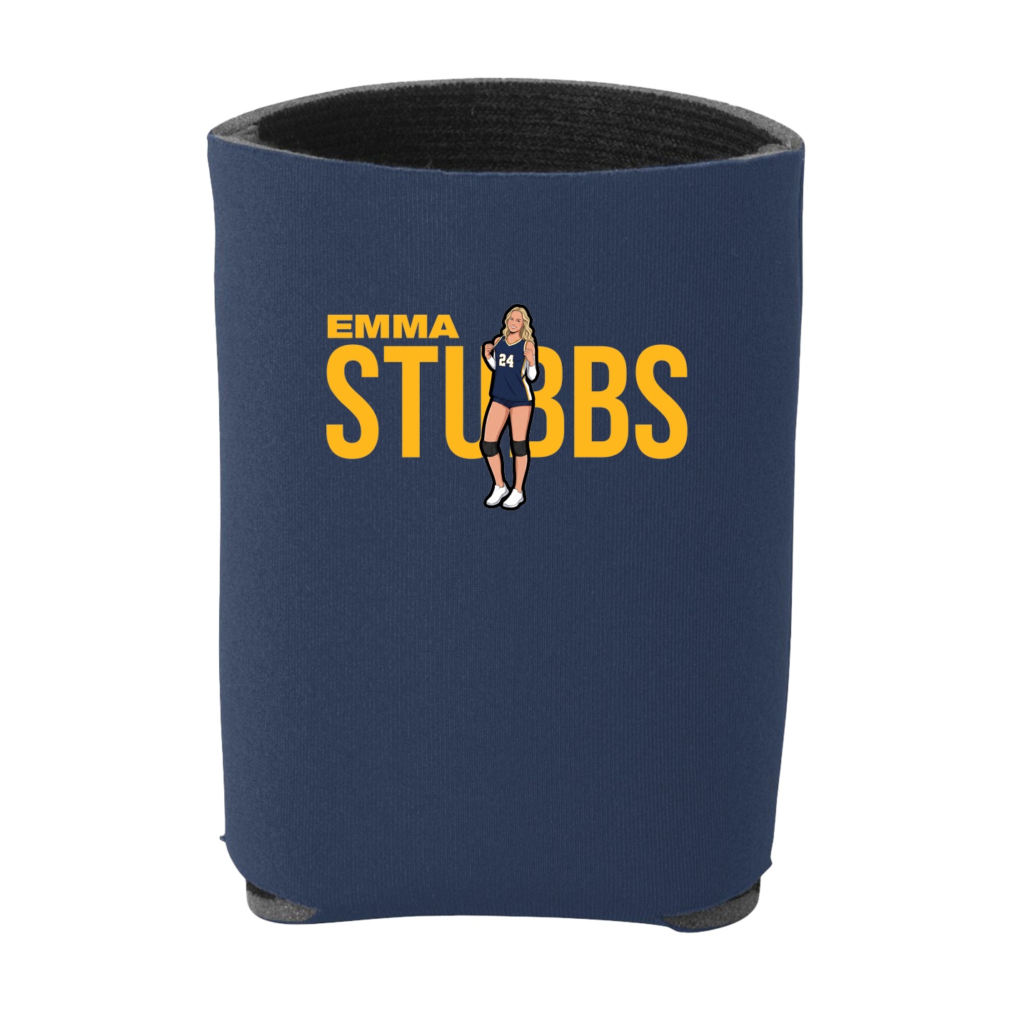 Can Holder — Player Name in Navy