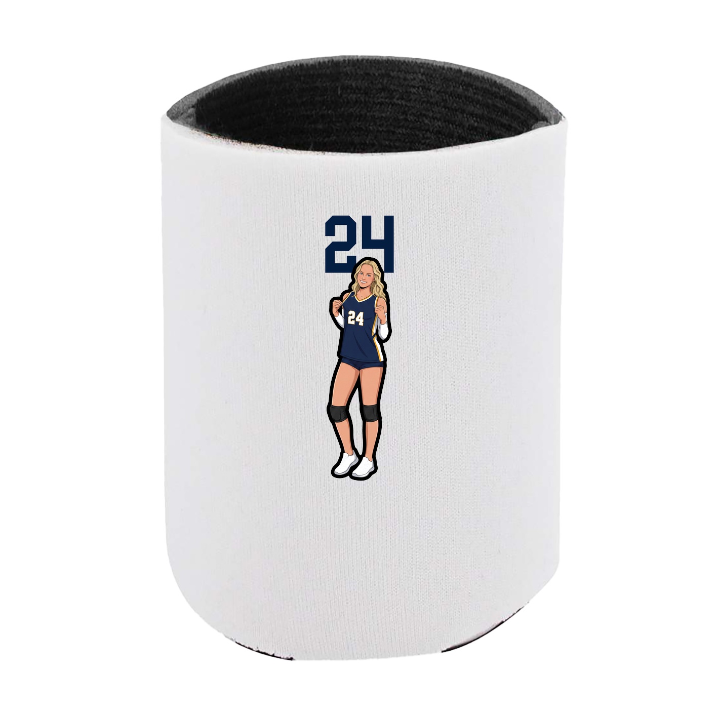 Can Holder — Number Top in White