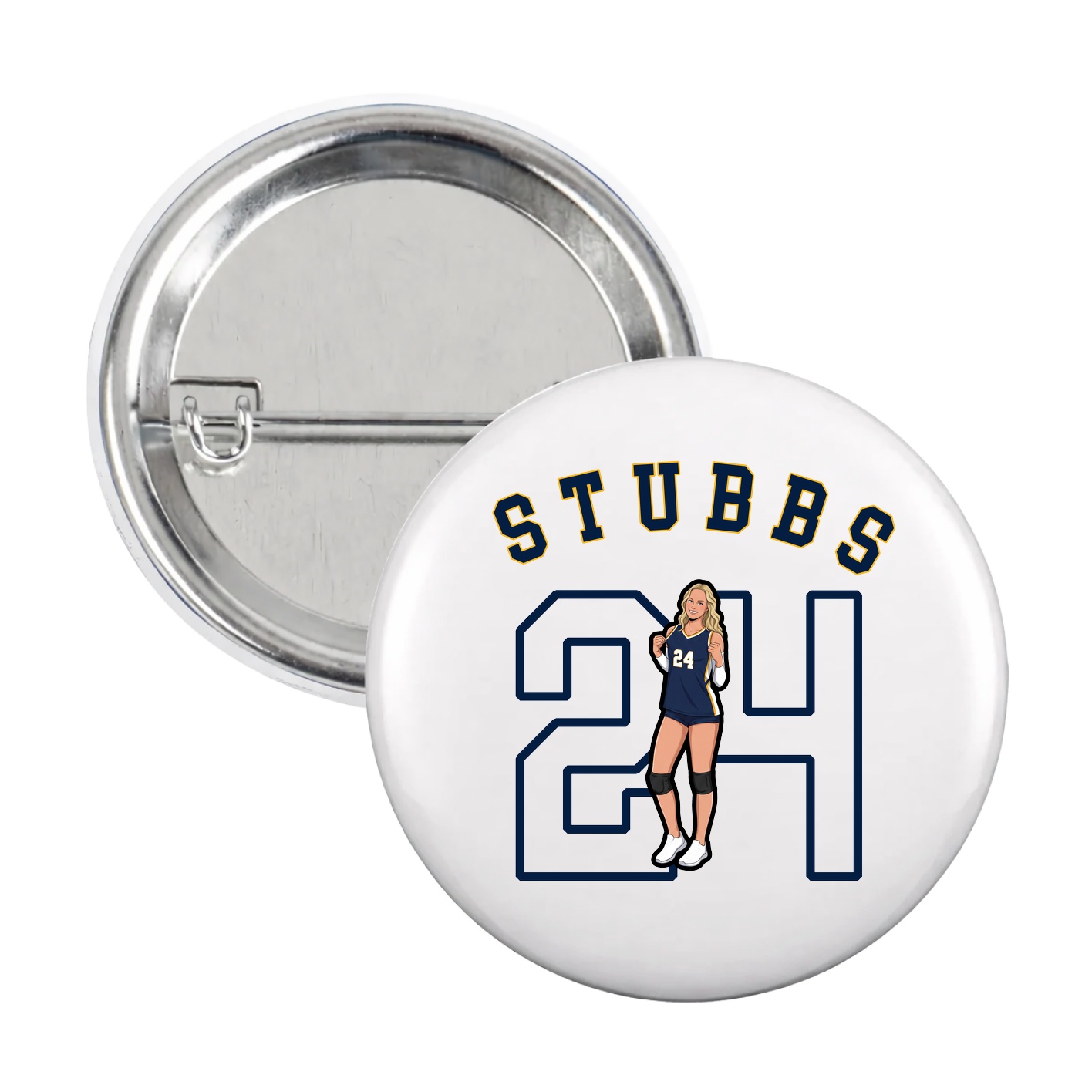Game Day Button — Shirsey Arch in White