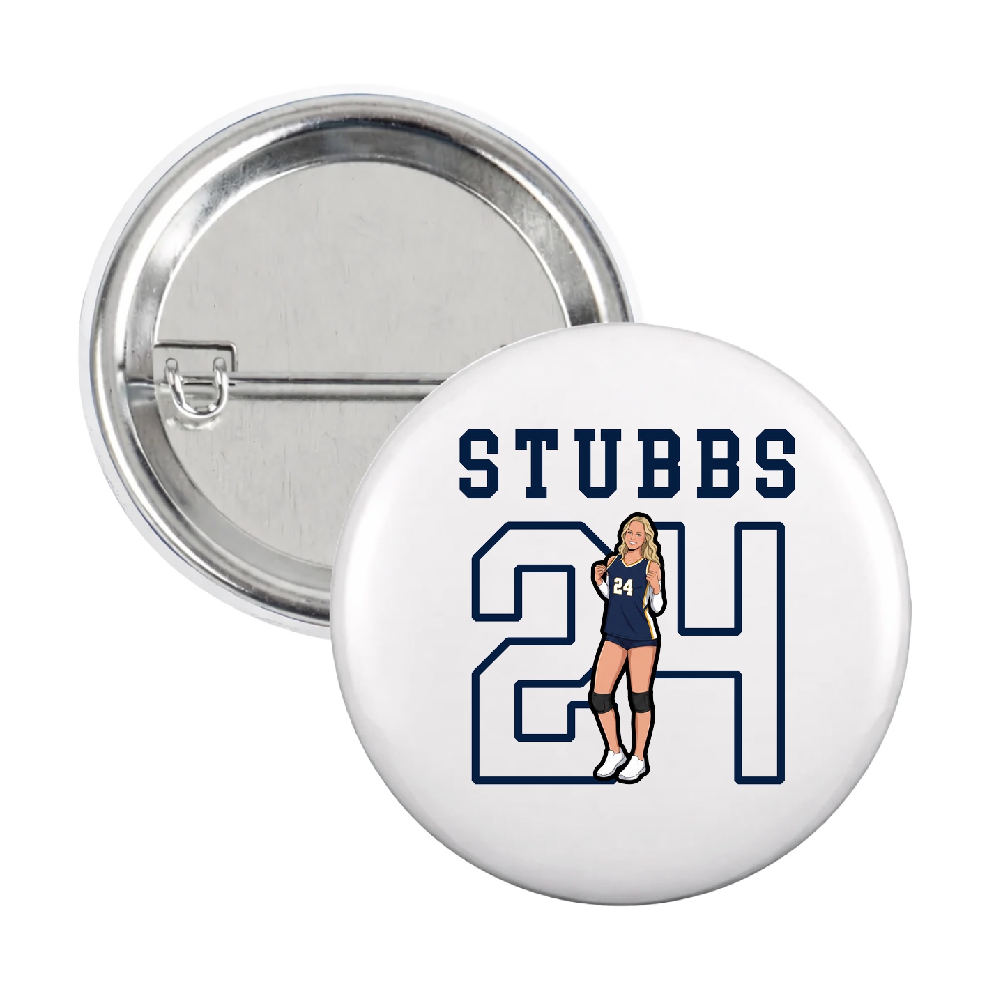Game Day Button — Shirsey in White