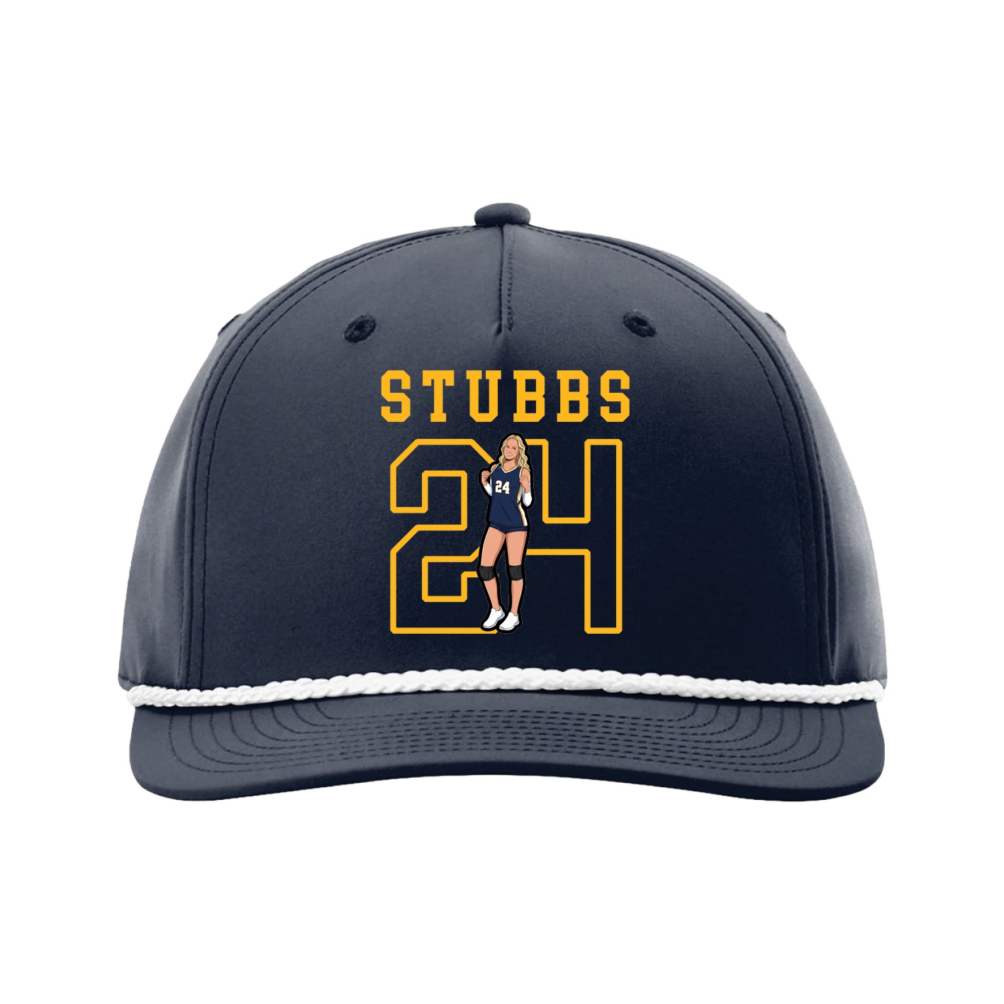 Five-Panel Classic Rope Cap — Shirsey in Navy