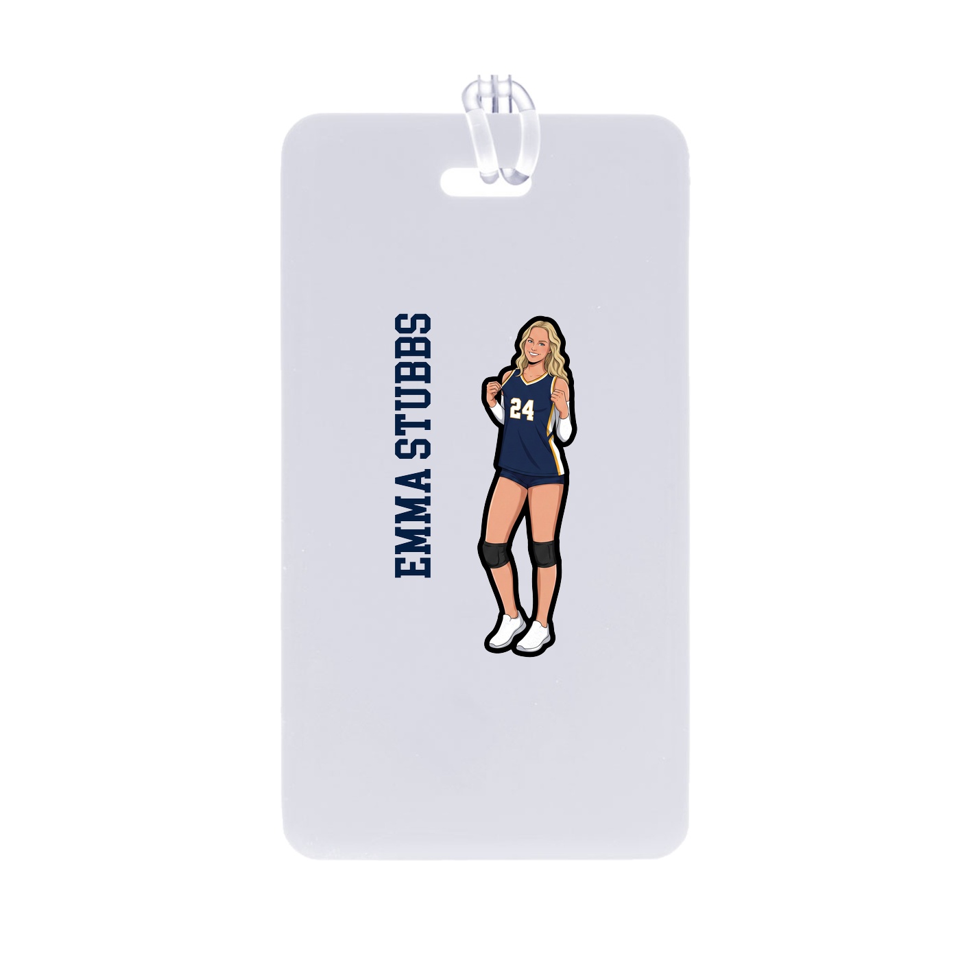 Bag Tag — Name Vertical in Classic