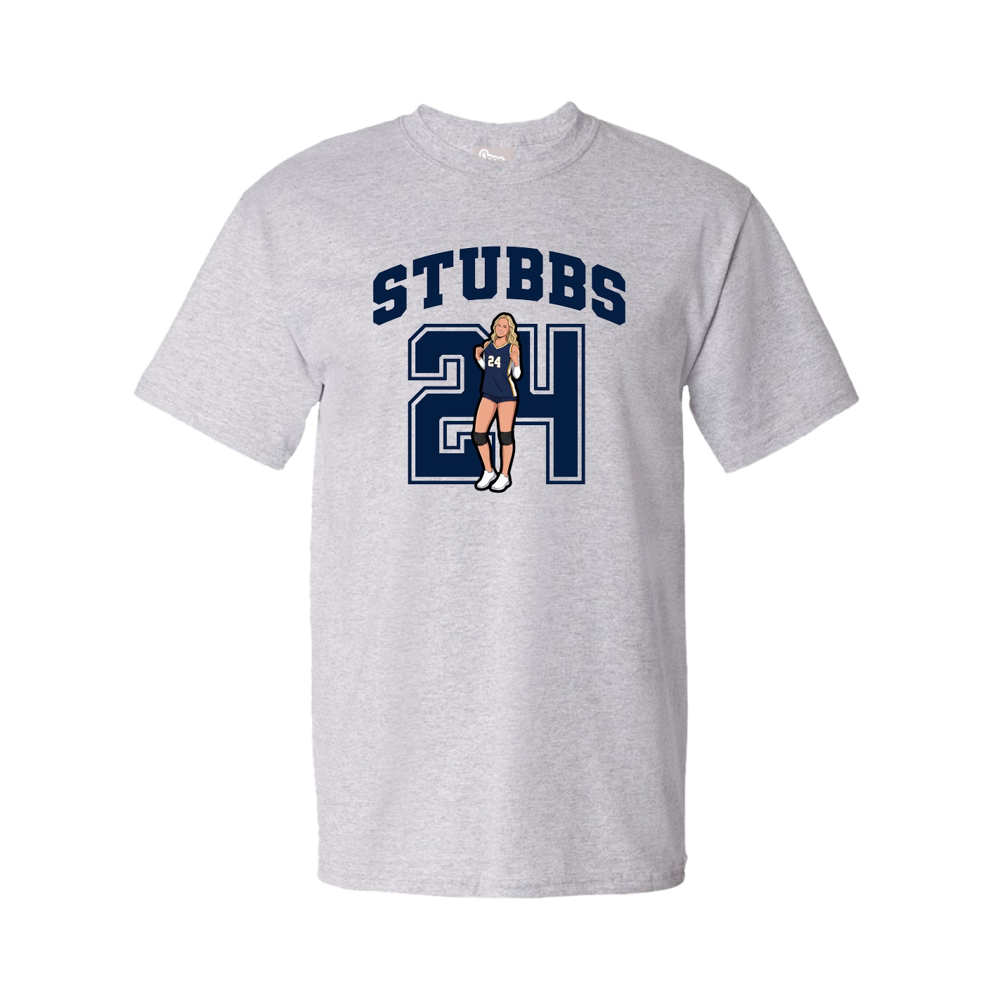 Youth Tee — Number in Grey
