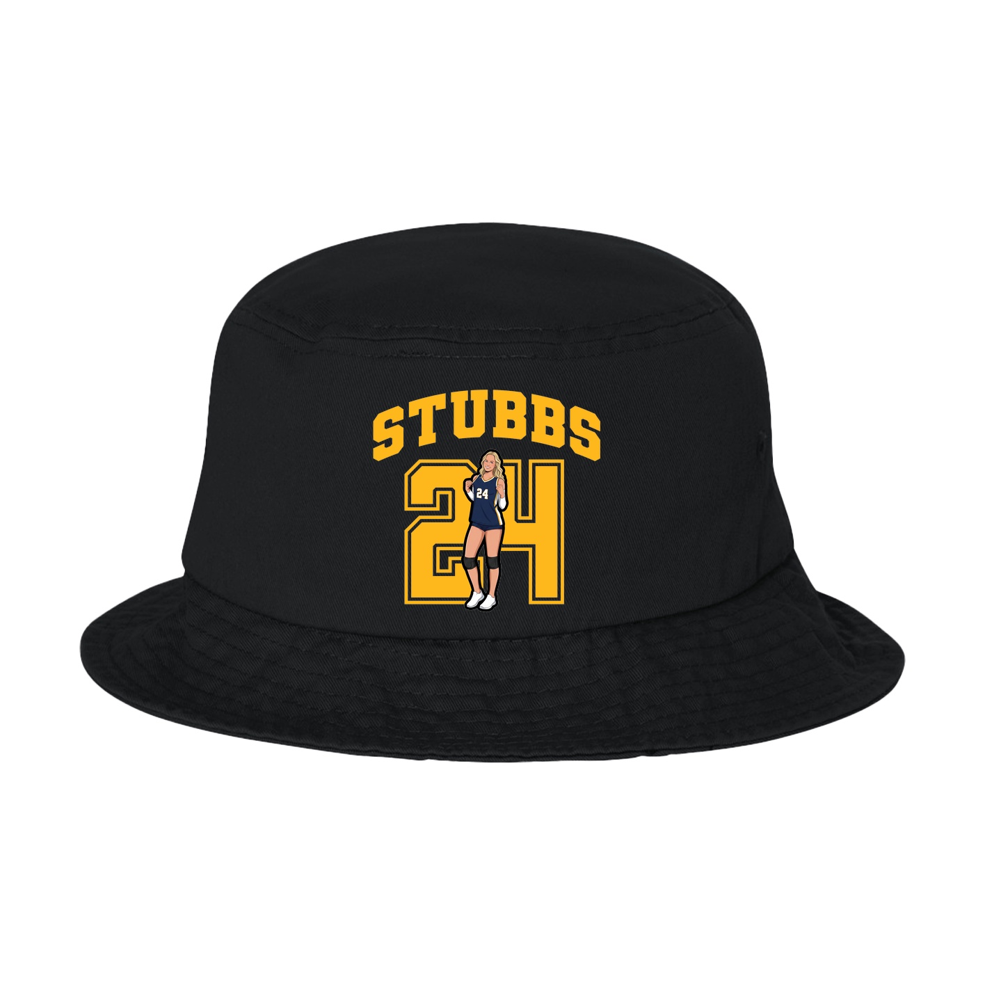 Bucket Cap — Number in Black