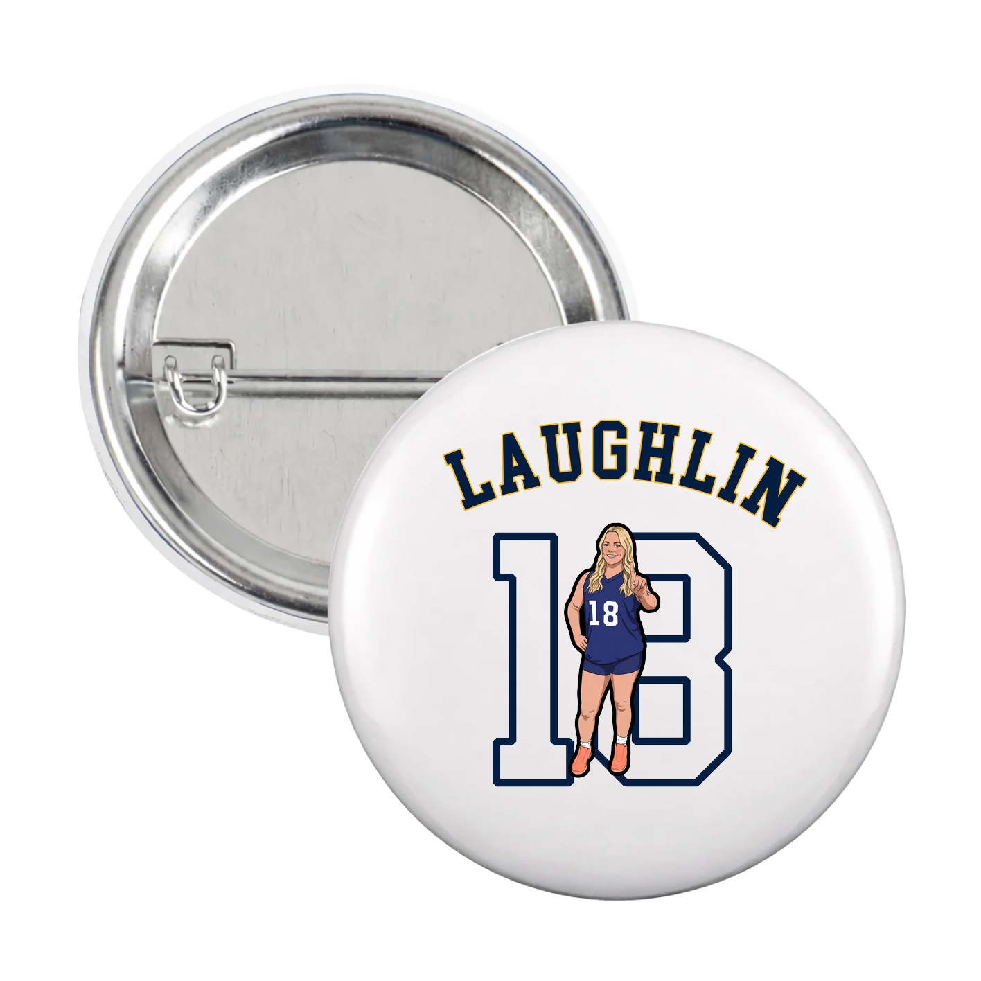 Game Day Button — Shirsey Arch in White
