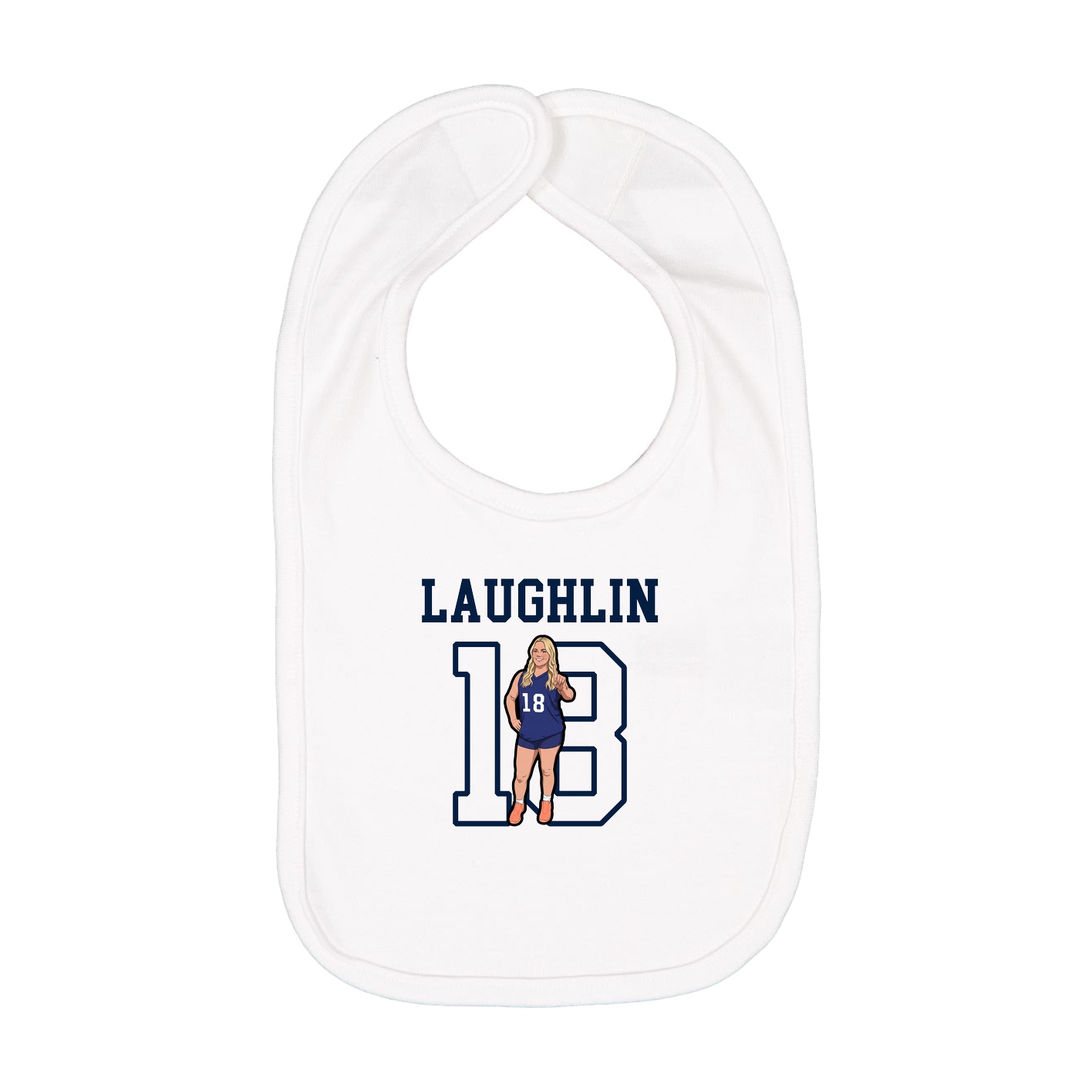 Infant Bib — Shirsey in White