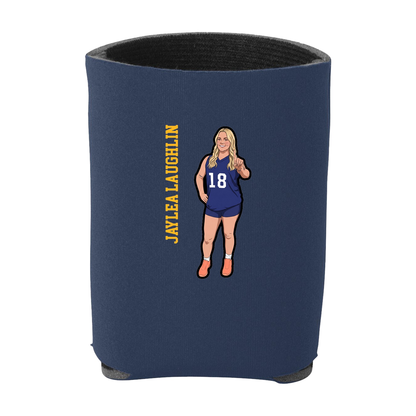 Can Holder — Name Vertical in Navy