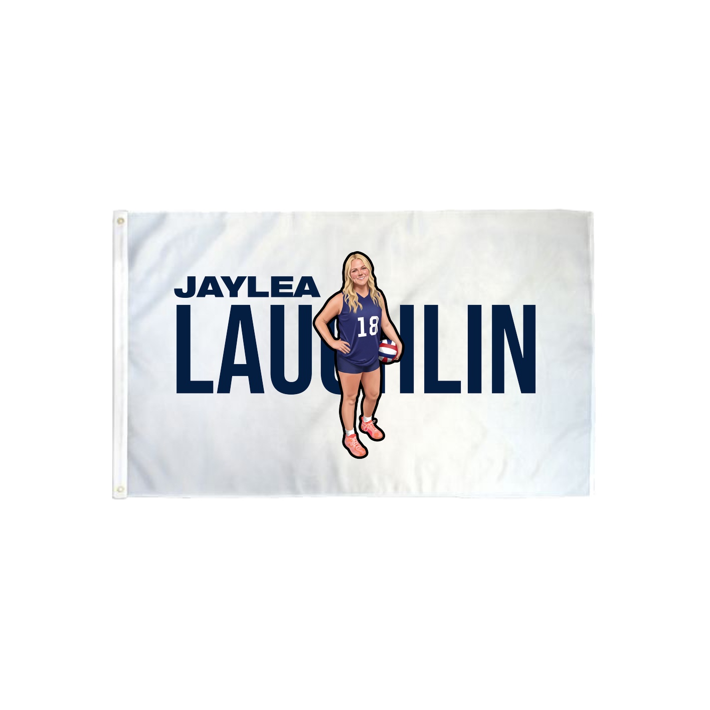 3x5 Flag — Player Name in Classic