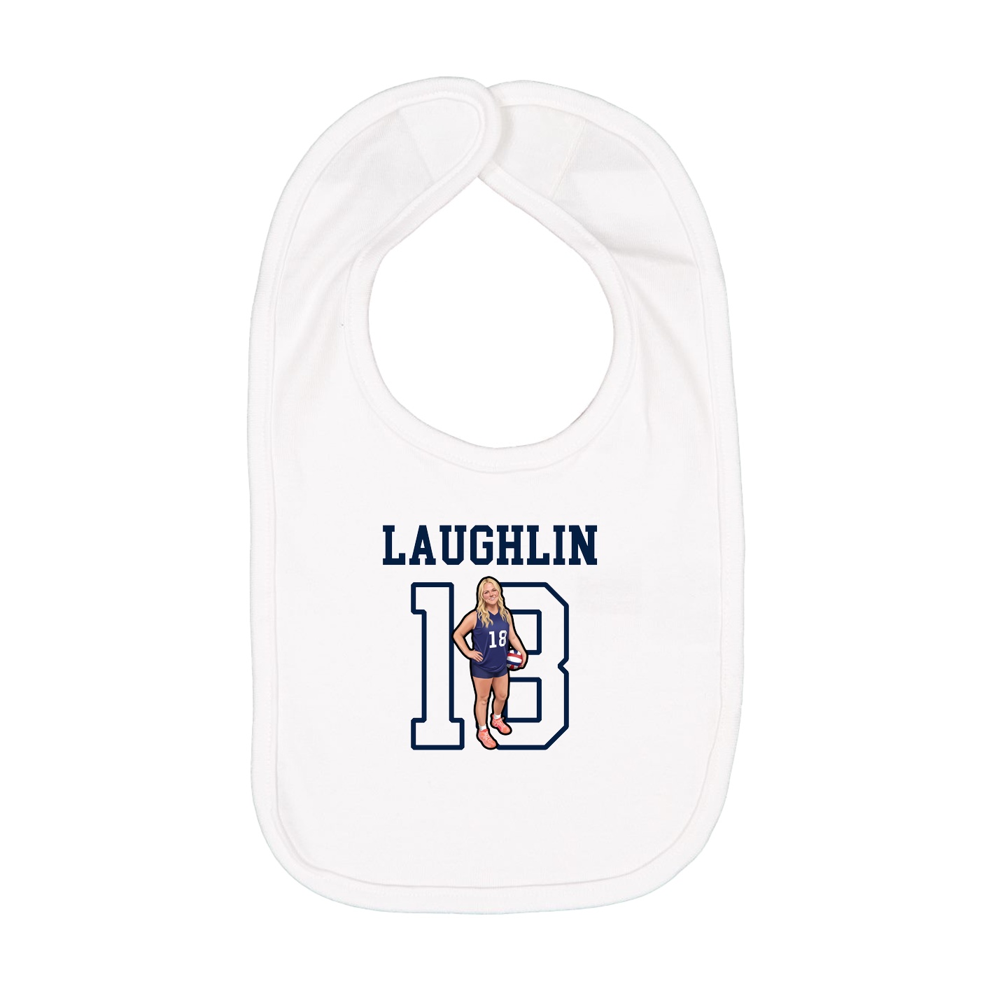 Infant Bib — Shirsey in White