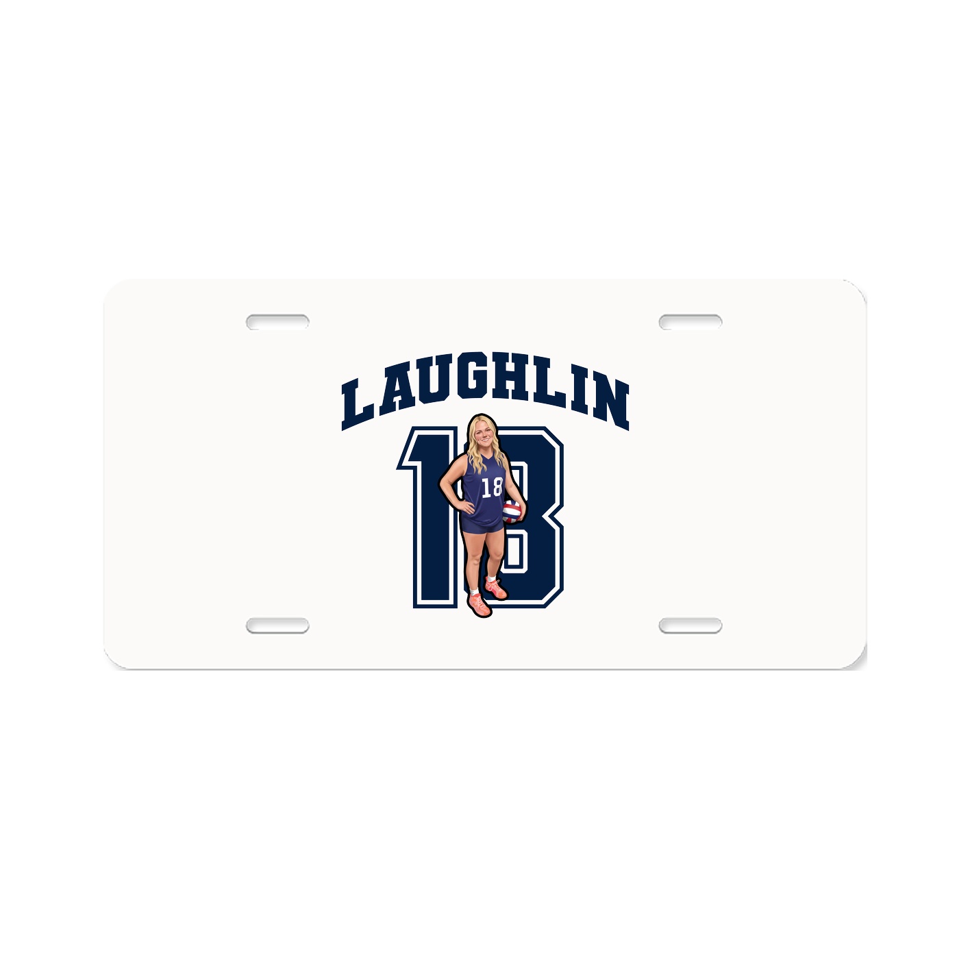 License Plate — Number in Classic