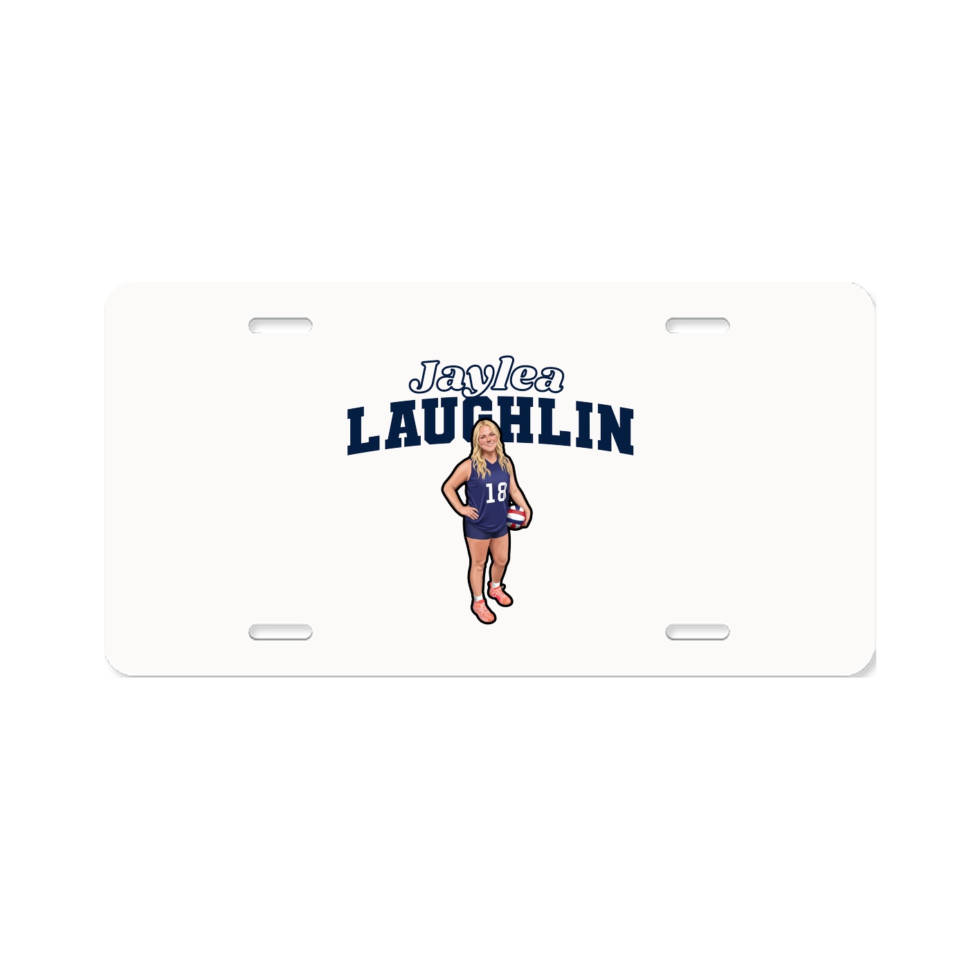 License Plate — Name Arch in Classic
