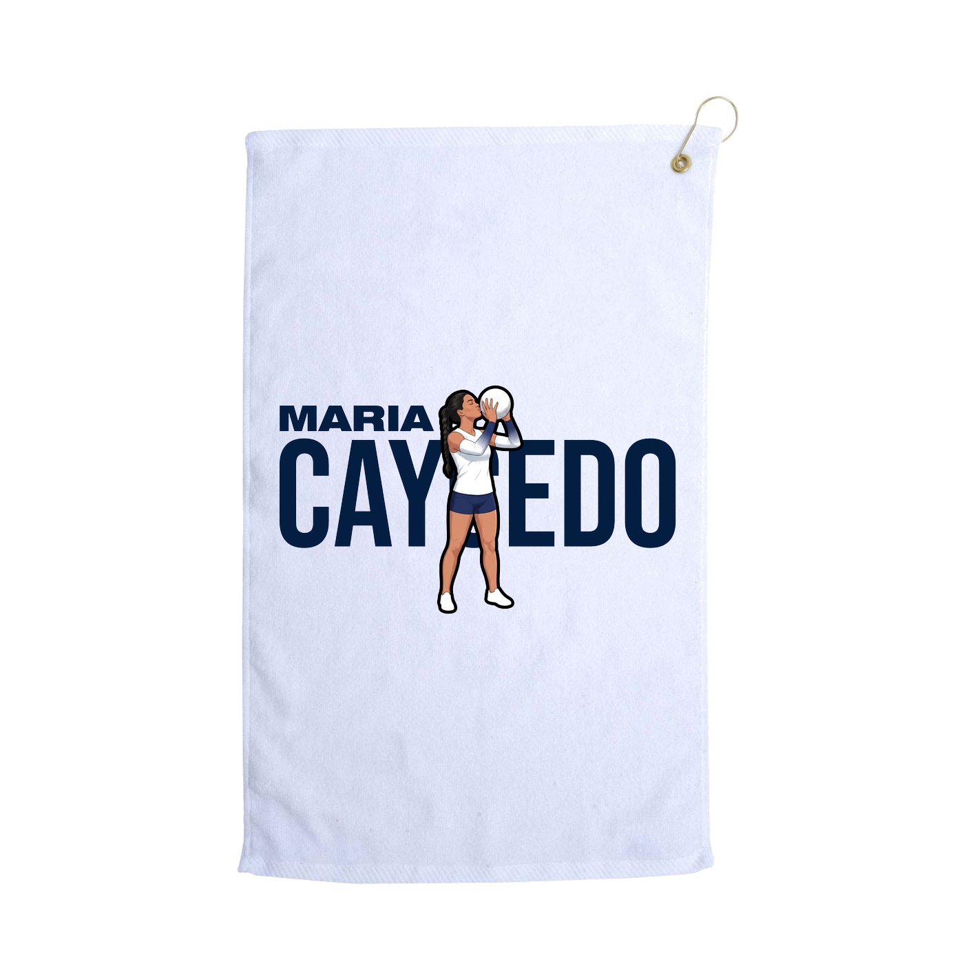 Golf Towel — Player Name in White