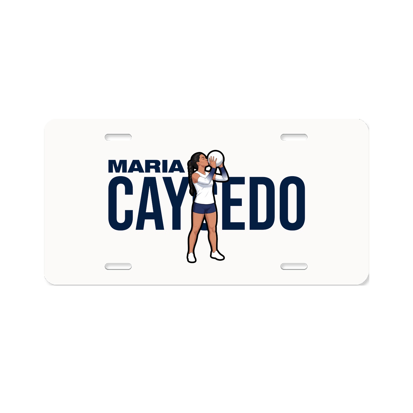 License Plate — Player Name in Classic