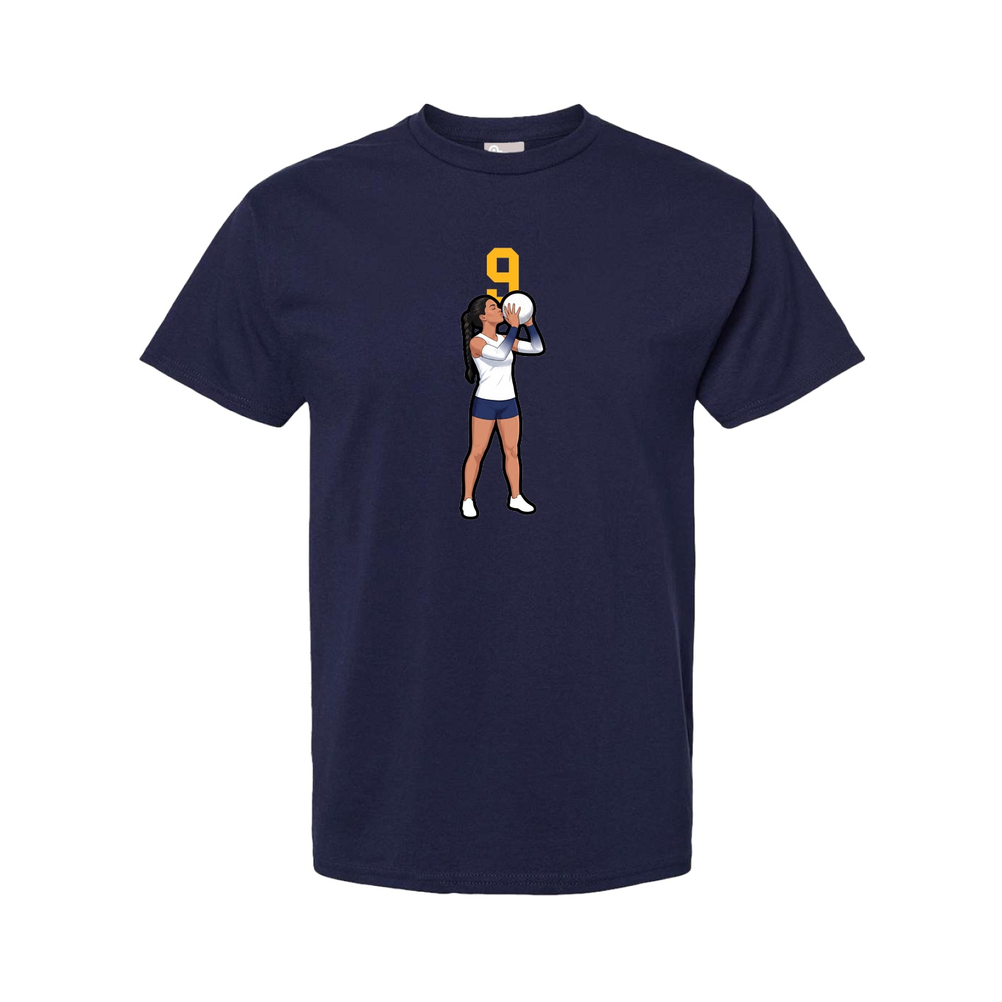 Tee — Number Top in Navy