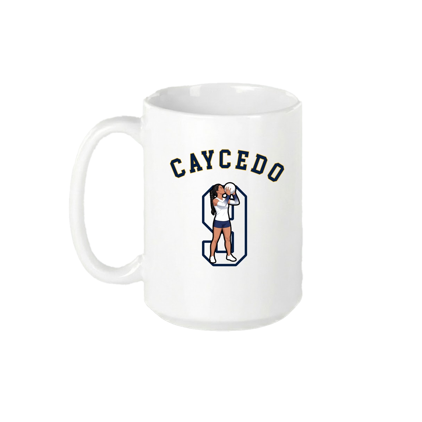 15oz Coffee Mug — Shirsey Arch in White
