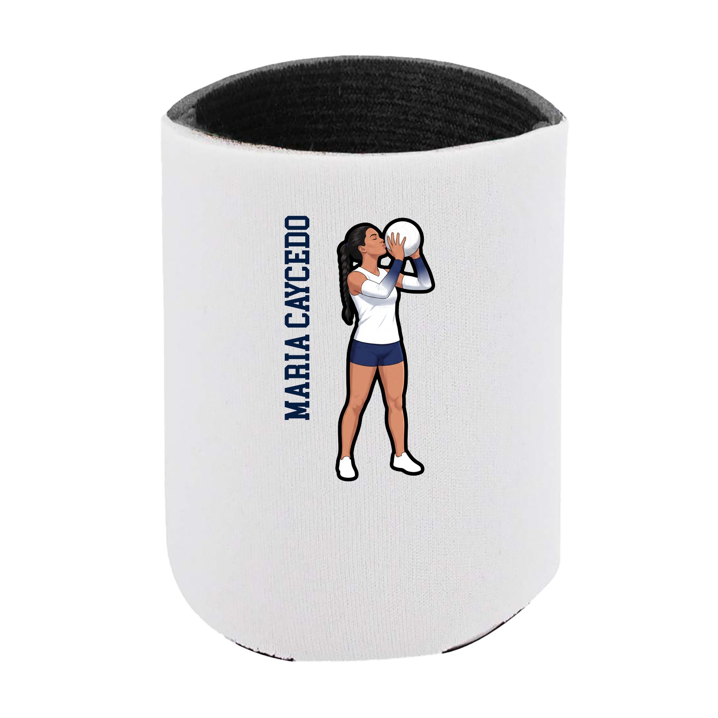 Can Holder — Name Vertical in White