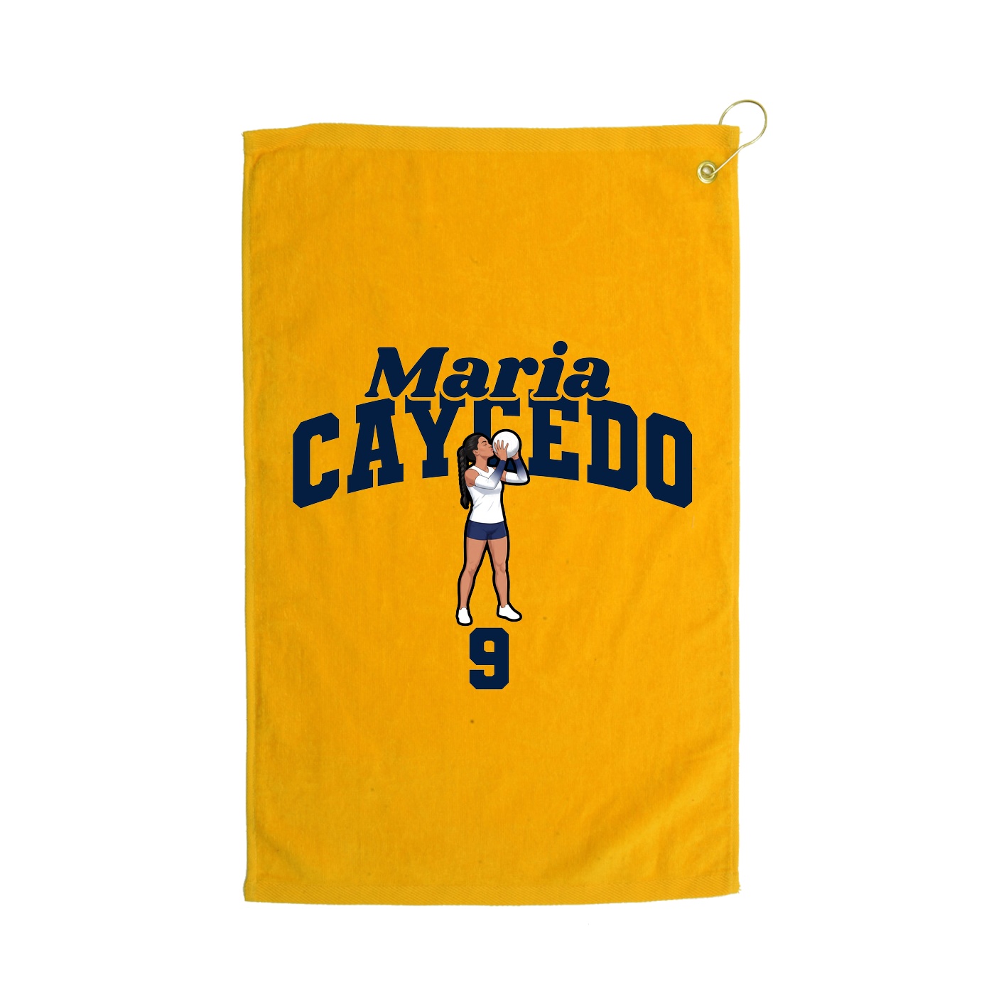 Golf Towel — Signature Arch in Gold