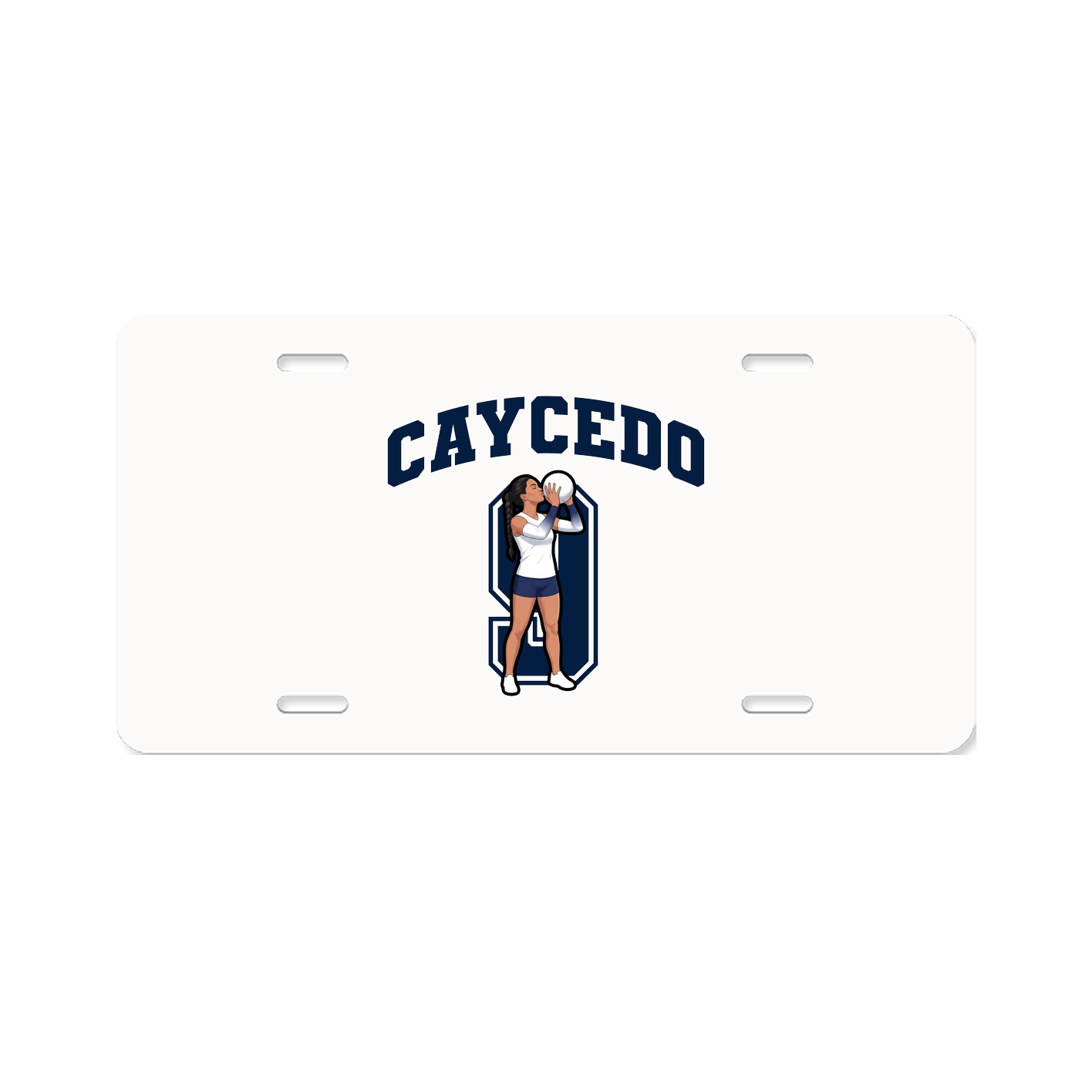 License Plate — Number in Classic