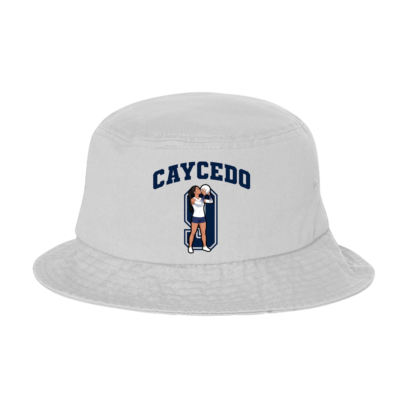 Bucket Cap — Number in White