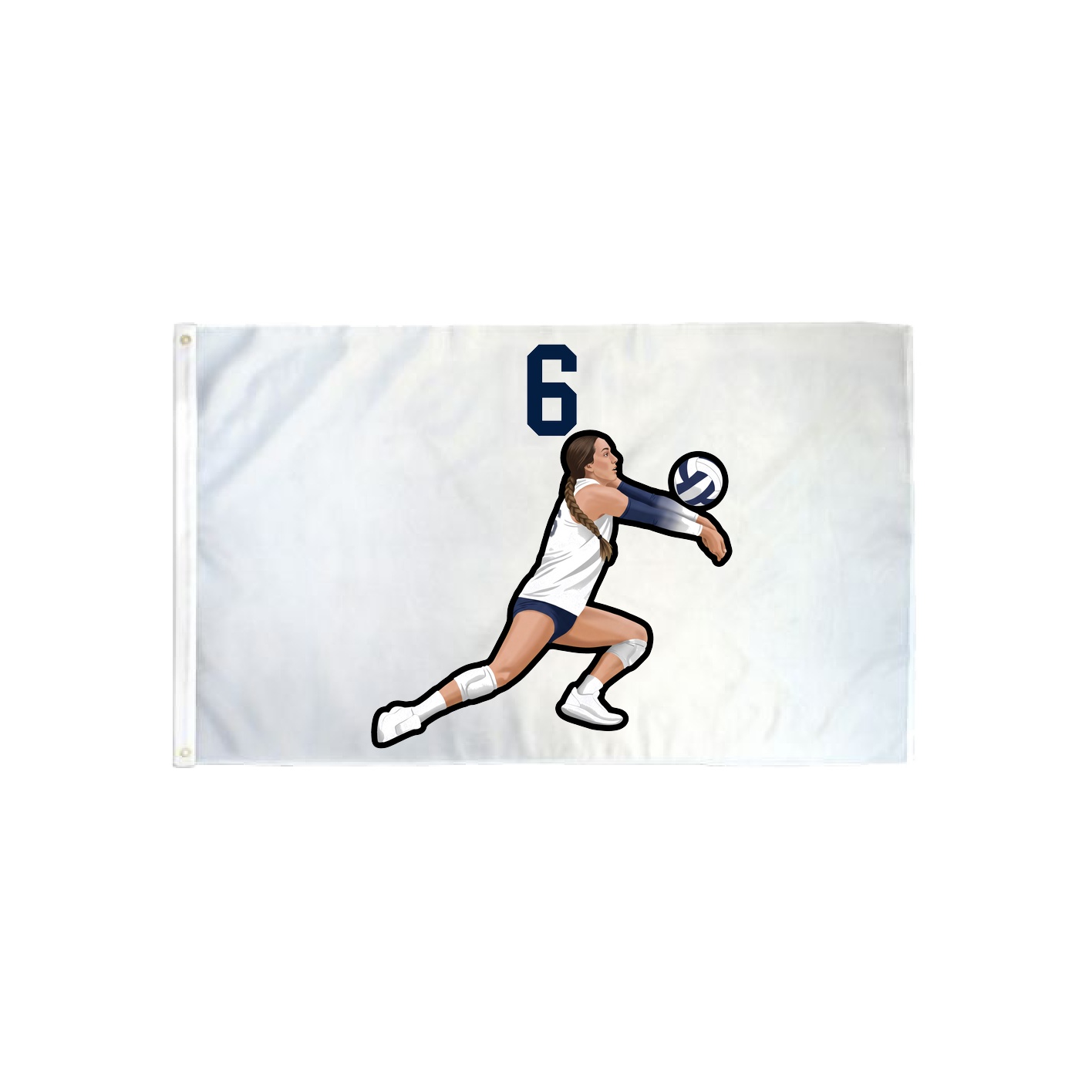3x5 Flag — Number Top in Classic