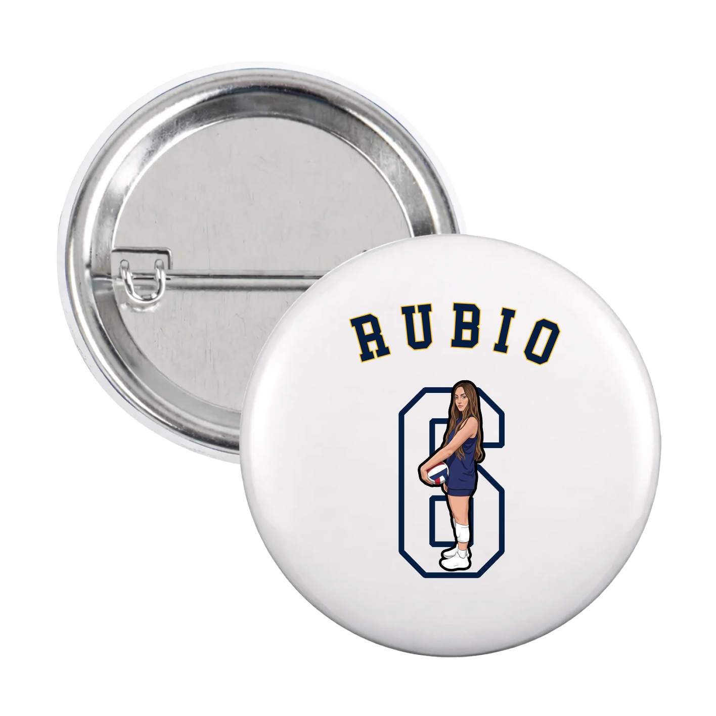 Game Day Button — Shirsey Arch in White