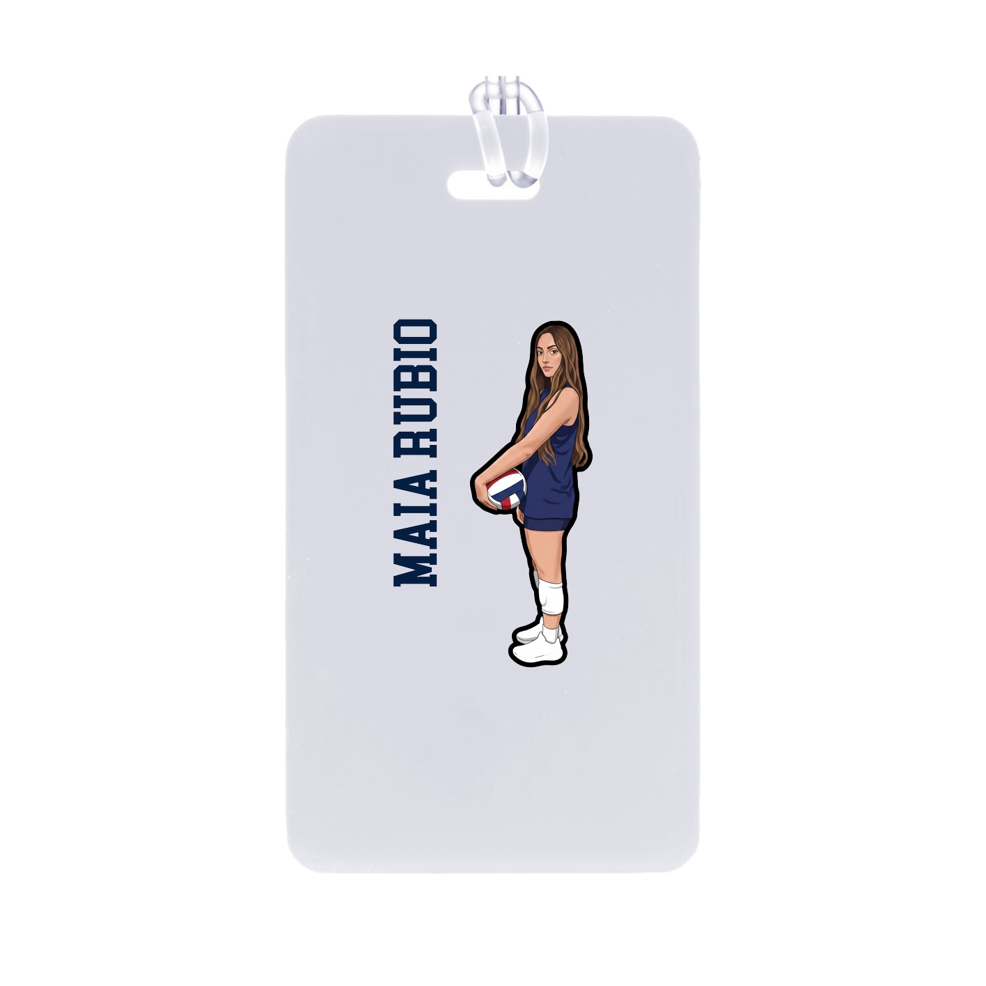 Bag Tag — Name Vertical in Classic