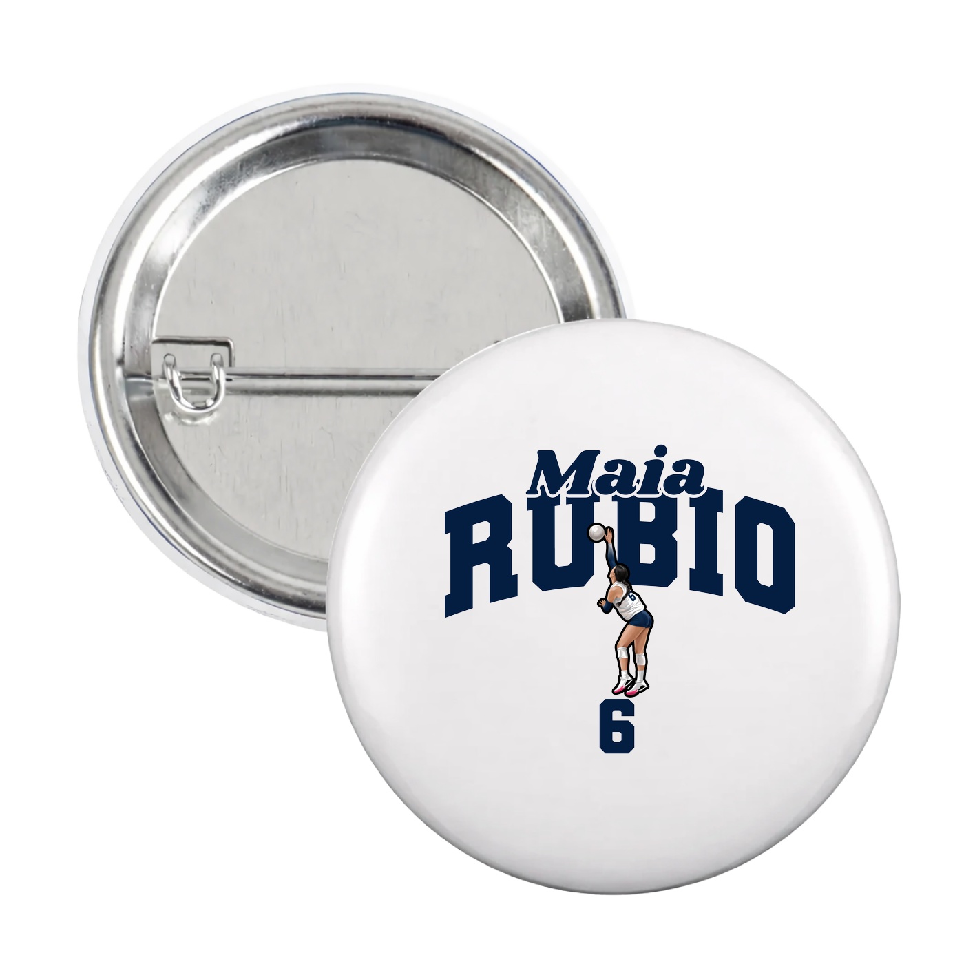 Game Day Button — Signature Arch in White
