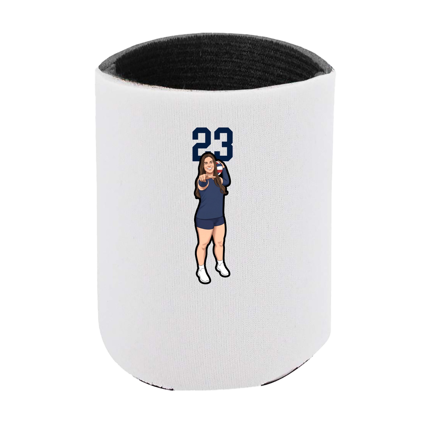 Can Holder — Number Top in White