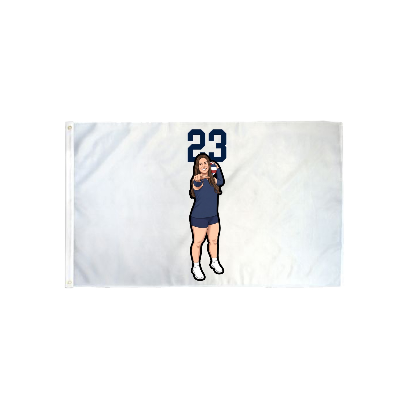 3x5 Flag — Number Top in Classic