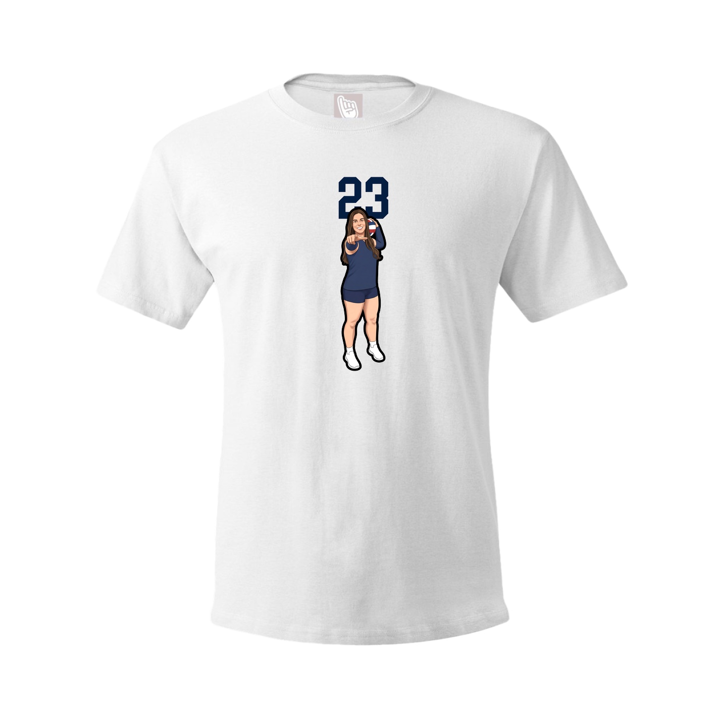 Tee — Number Top in White