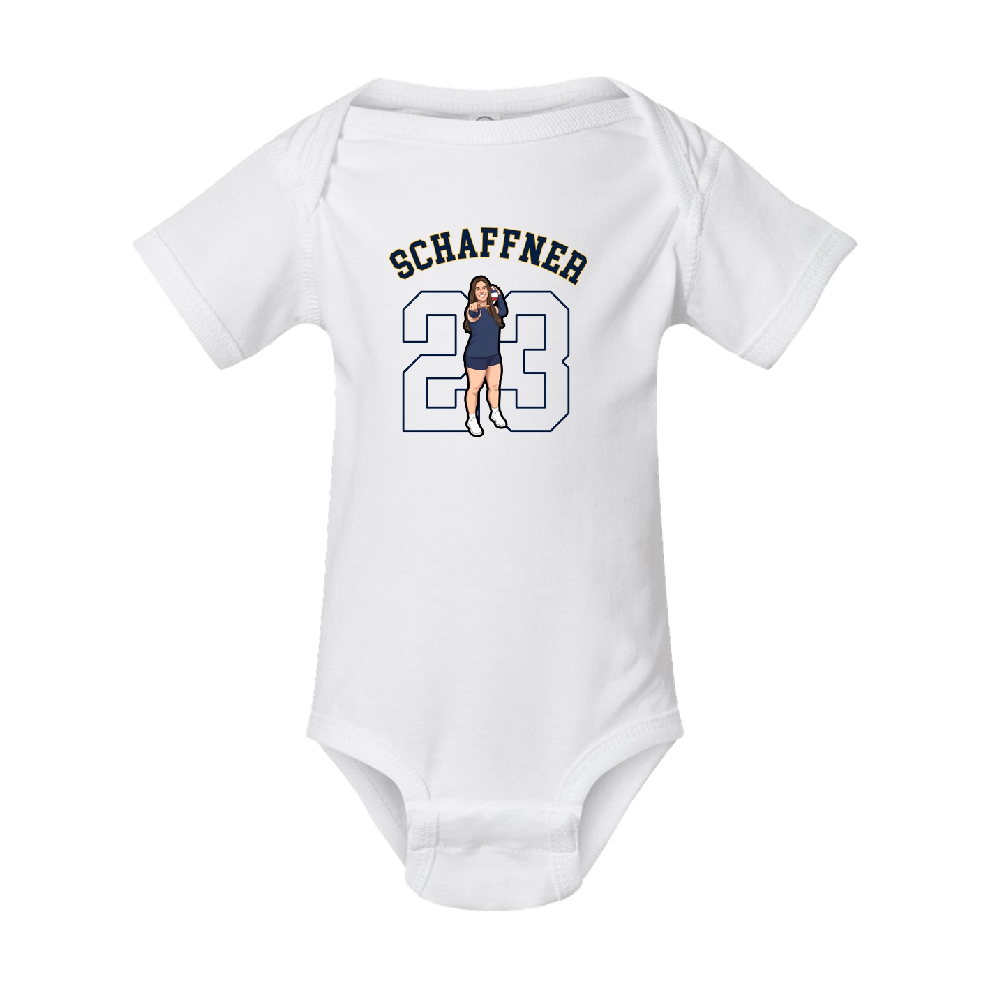 Baby Onesie — Shirsey Arch in White