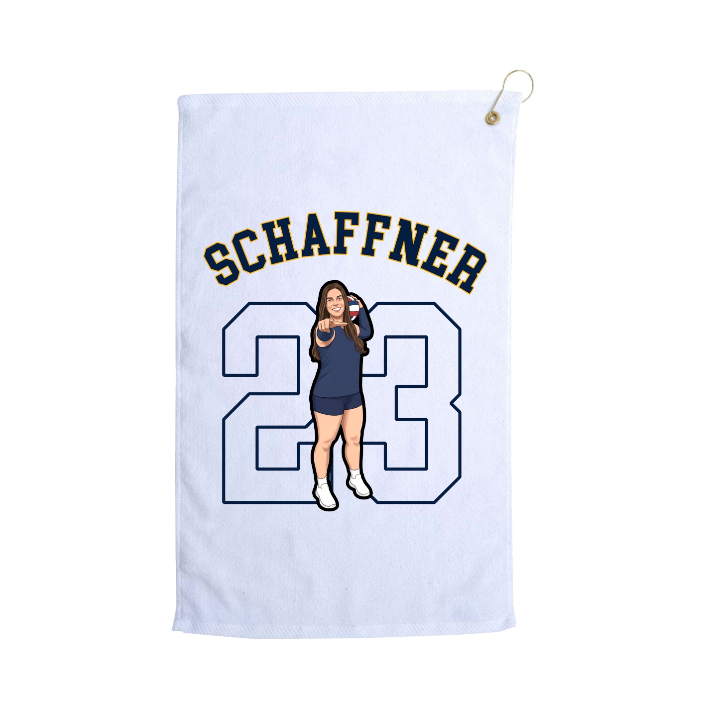 Golf Towel — Shirsey Arch in White