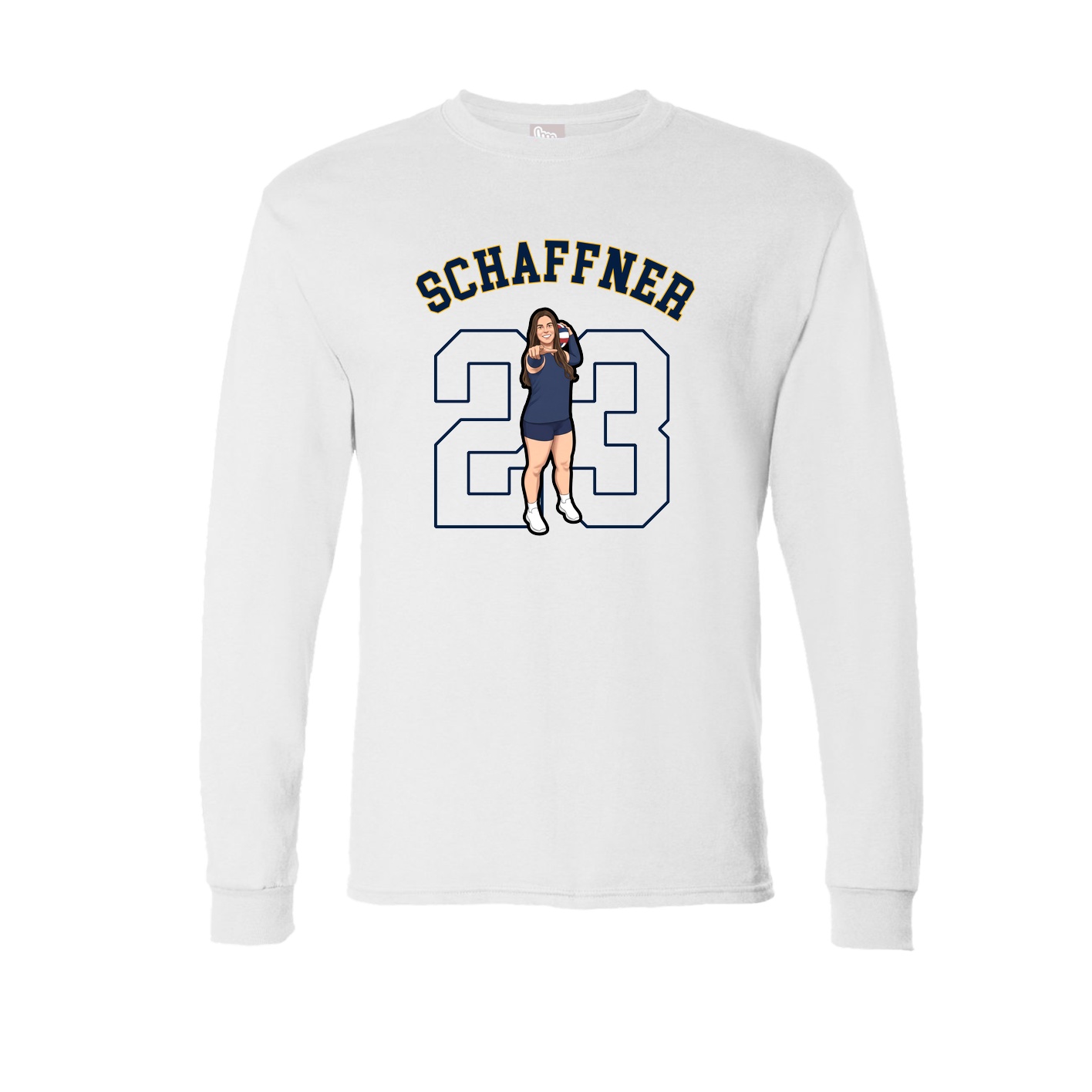 Long Sleeve Tee — Shirsey Arch in White