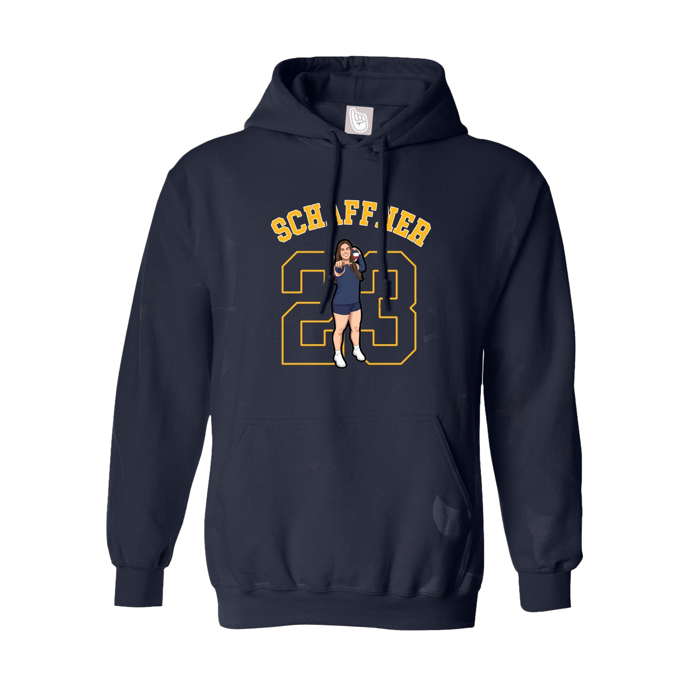 Youth Hoodie — Shirsey Arch in Navy