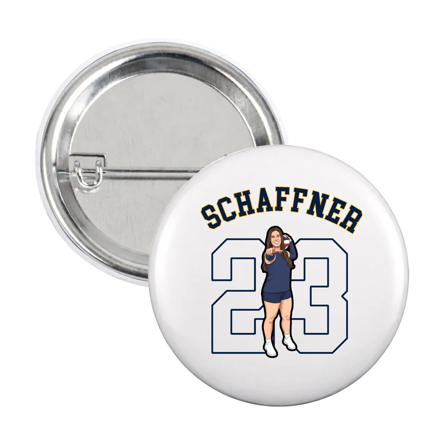 Game Day Button — Shirsey Arch in White