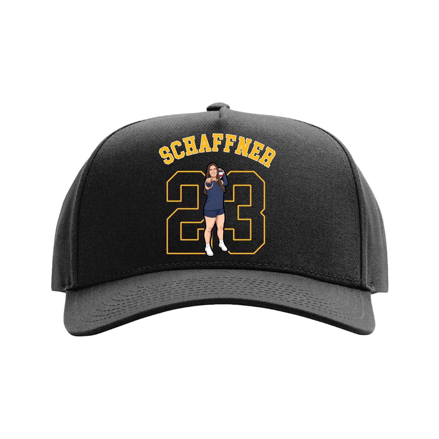 Full Fabric Five-Panel Champ Cap