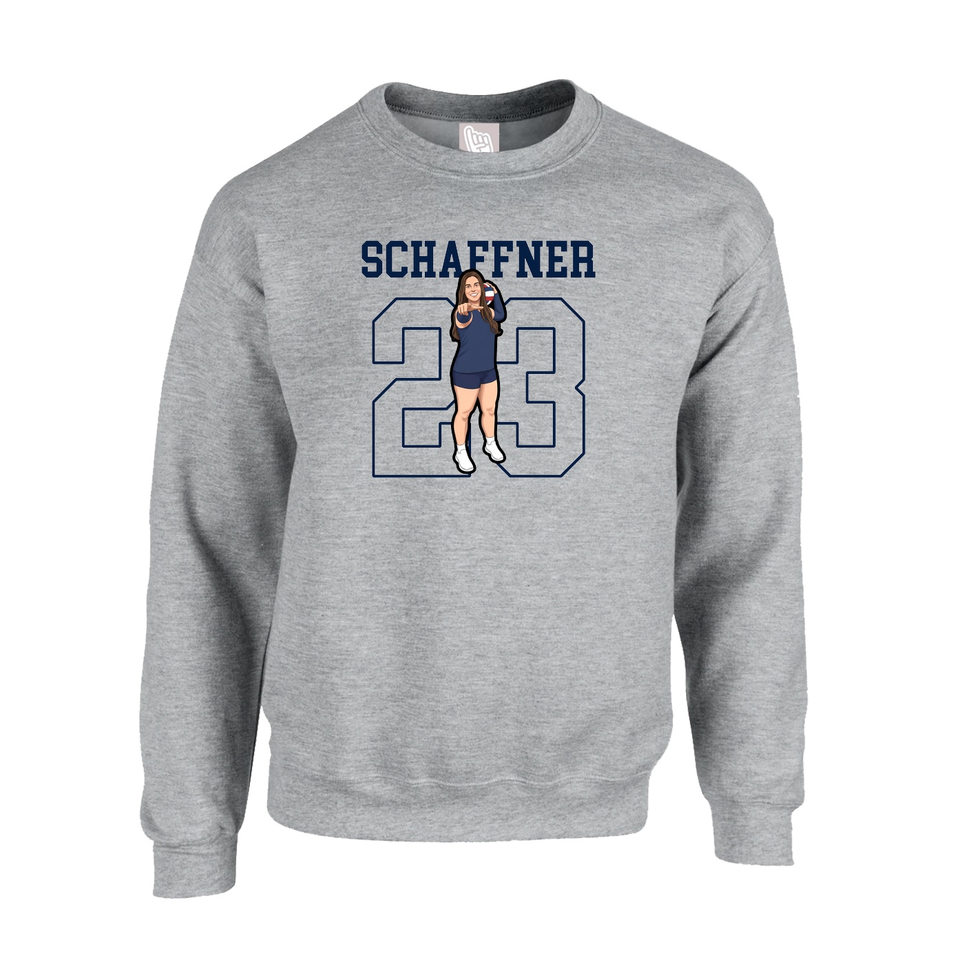Fleece Crew — Shirsey in Grey