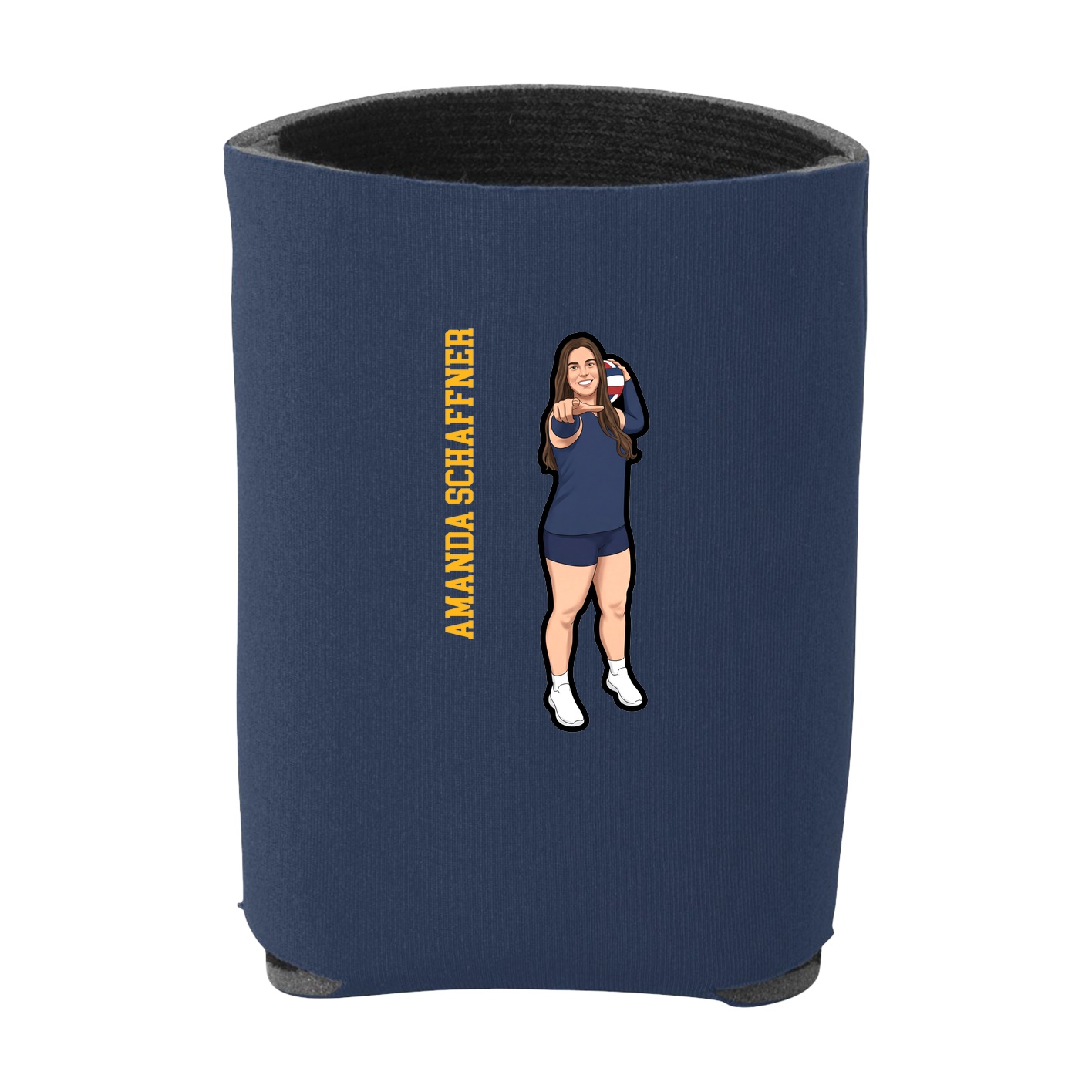 Can Holder — Name Vertical in Navy