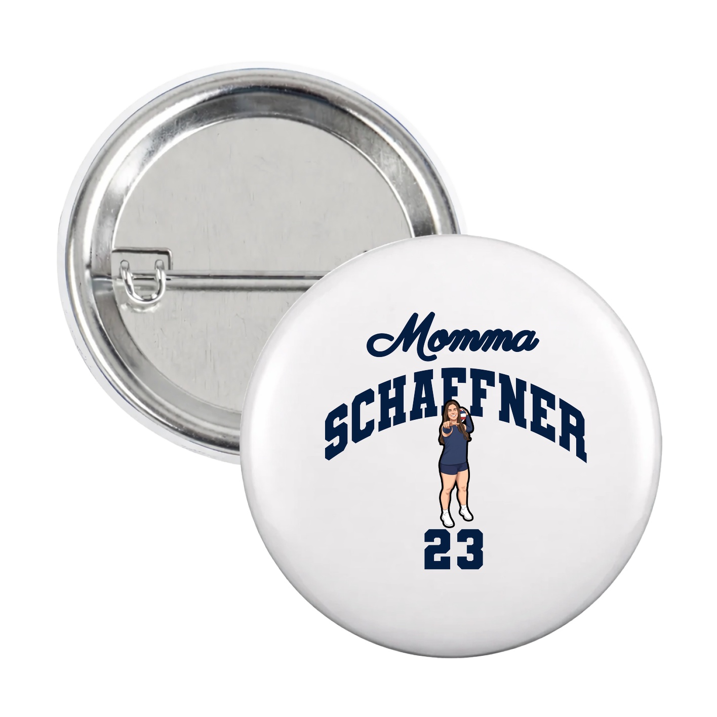 Game Day Button — Mothers Day Arch in White