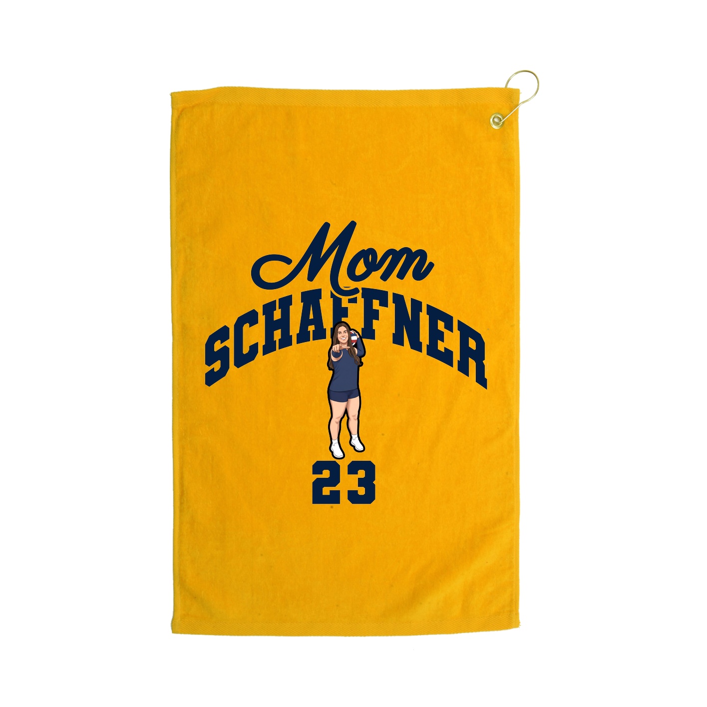 Golf Towel — Mothers Day Arch in Gold