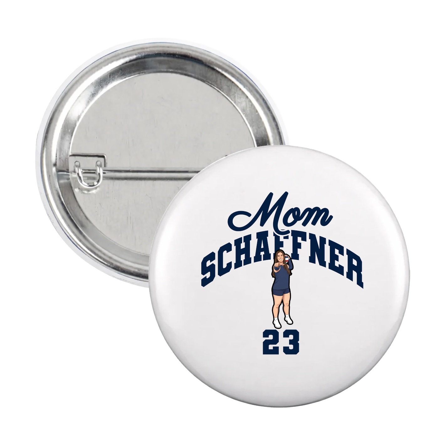 Game Day Button — Mothers Day Arch in White