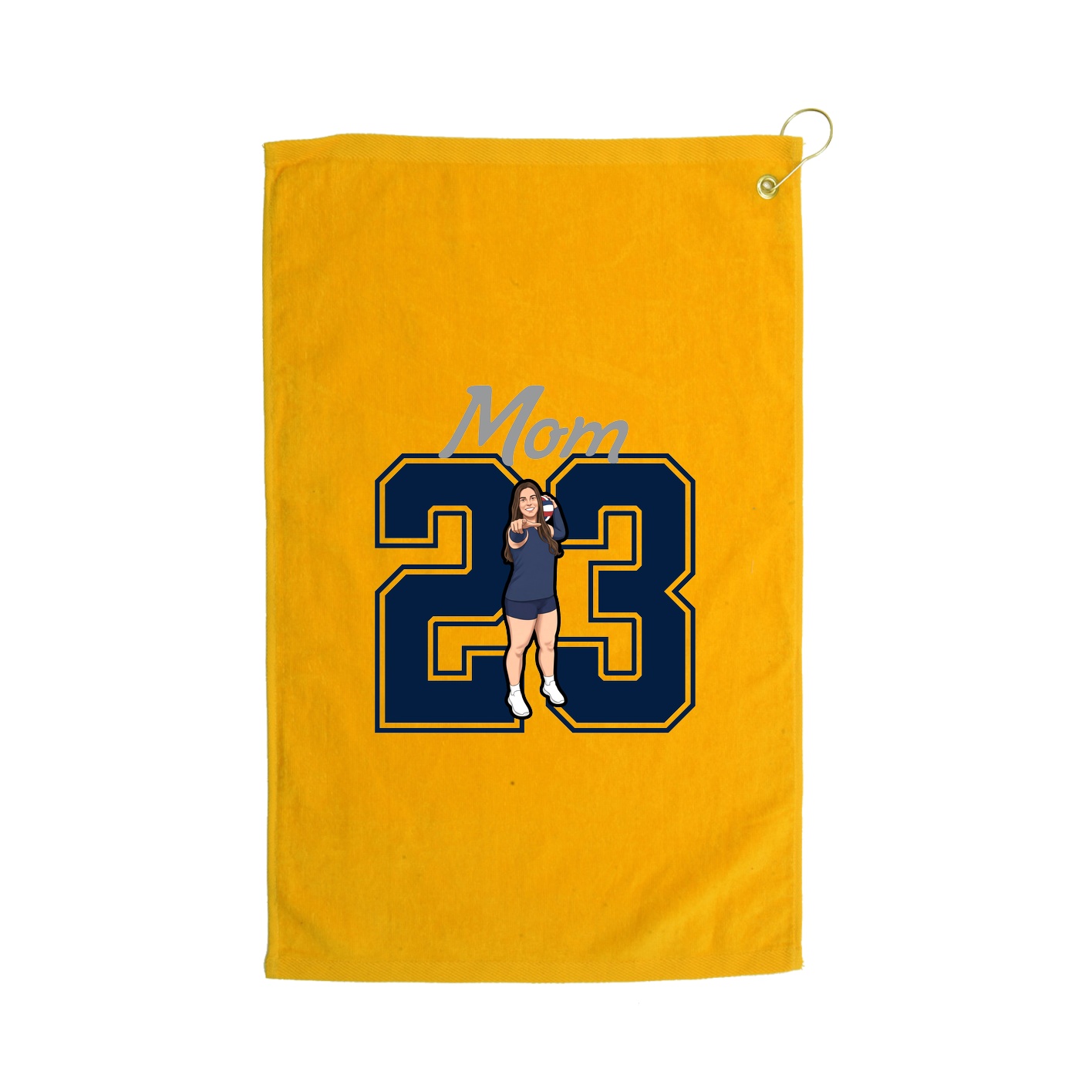 Golf Towel — Mothers Day Shirsey in Gold
