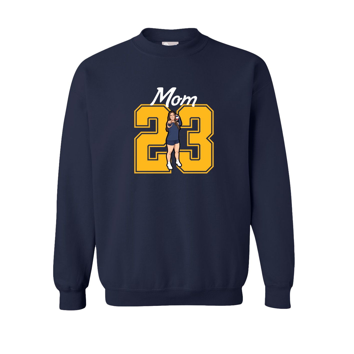 Fleece Crew — Mothers Day Shirsey in Navy