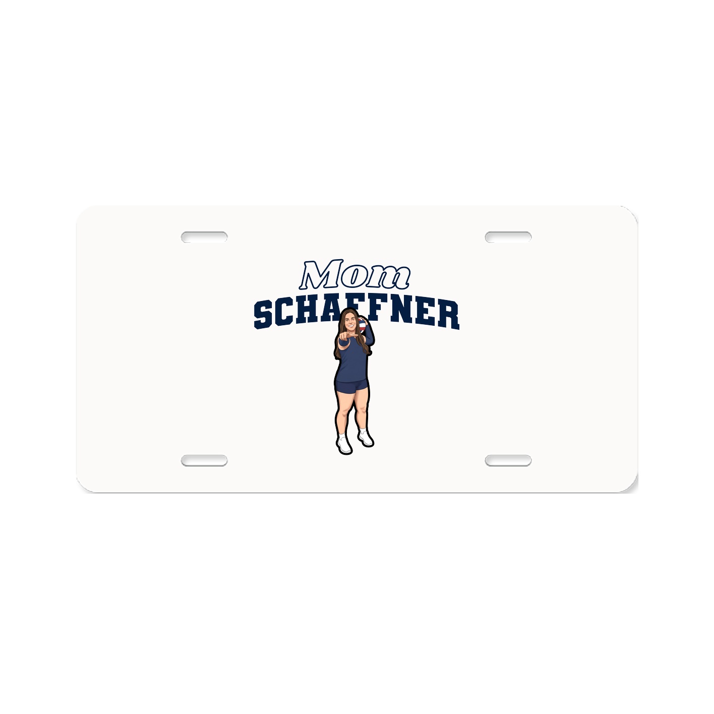 License Plate — Mothers Day Block in Classic