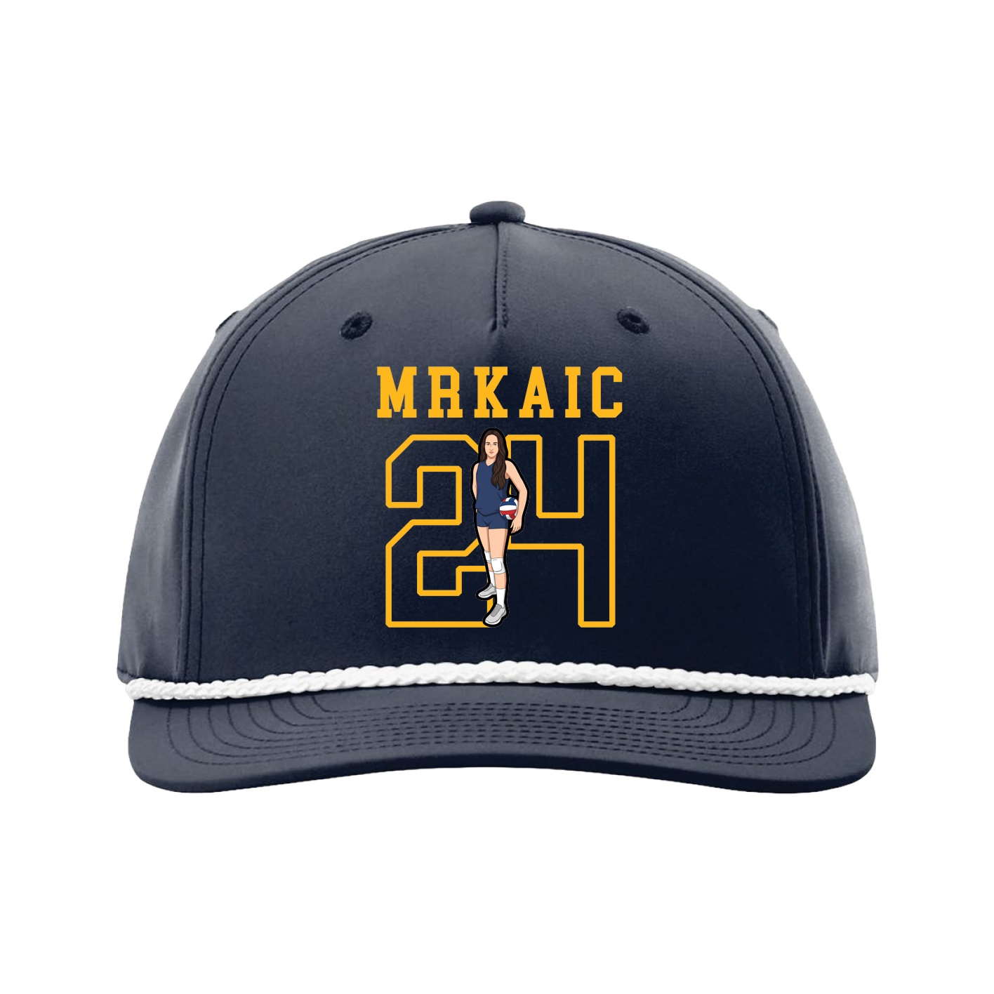 Five-Panel Classic Rope Cap — Shirsey in Navy