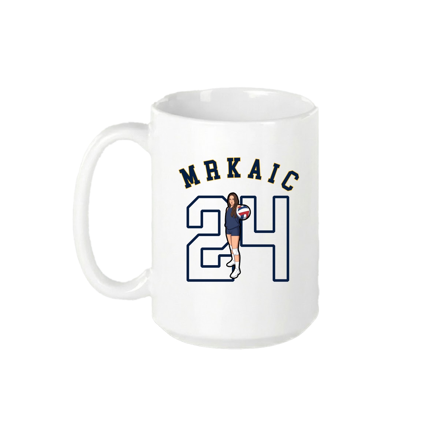 15oz Coffee Mug — Shirsey Arch in White