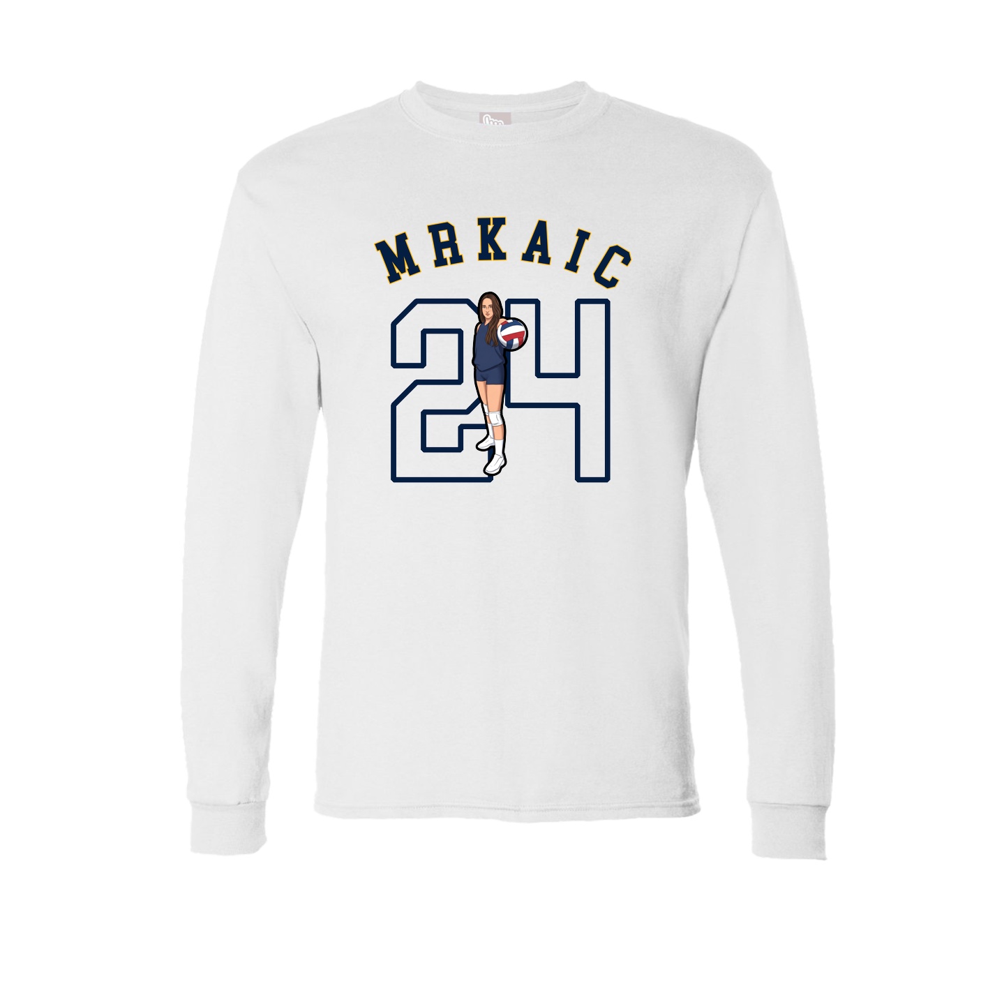 Long Sleeve Tee — Shirsey Arch in White